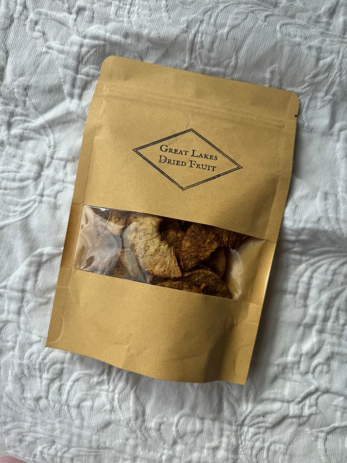 Great Lakes Dried Fruit apple snaps bag